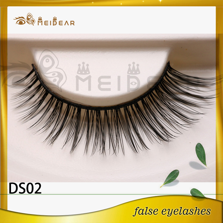Factory supply private label custom package fiber 3d silk lashes